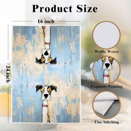 Whimsical Dog Kitchen Towels Set - Image 6
