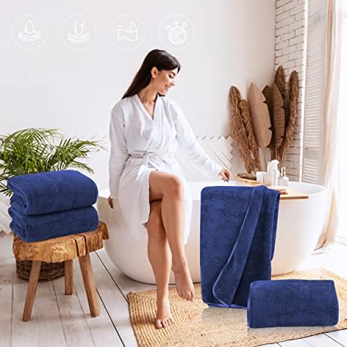 TENSTARS Silk Hemming Bath Towels - Image 4
