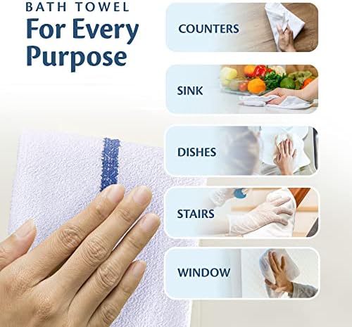 Cleaning Towels, 100% Cotton Bar Mops, 36 Pack - Image 6