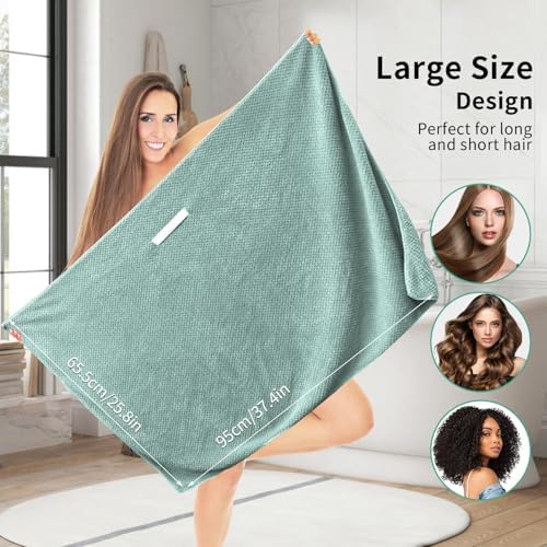 my novel things Large Microfiber Hair Towel - Image 3