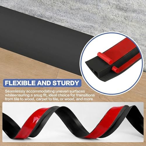 Floor Transition Strip Vinyl Door Threshold Ramp Self Adhesive Carpet Edging - Image 5