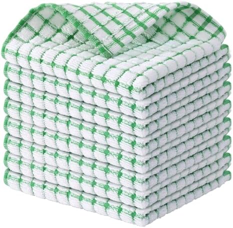 Kitinjoy Cotton 8 Pack Terry Kitchen Dish Cloths by Kitinjoy