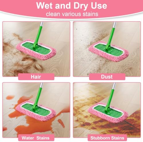 6Pcs Reusable Microfiber Mop Pads Refill Compatible - Image 6
