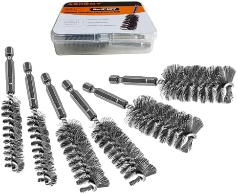 6Pcs Stainless Steel Wire Bore Brush by ASNOMY
