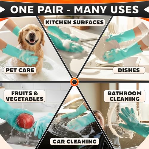 ALPENKOK Silicone Dishwashing Gloves - Image 5