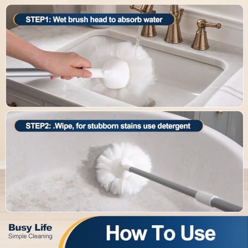 Yocada Non-Scratch Tub Tile Scrubber Brush Lightweight 49.6" - Image 3