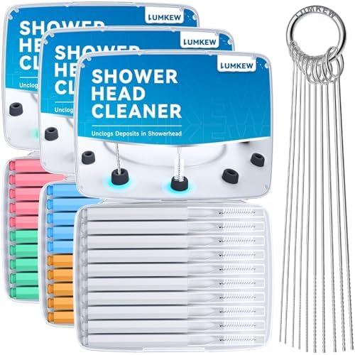 Lumkew Shower Head Cleaner Picks, Shower Head Cleaning Brush by Lumkew