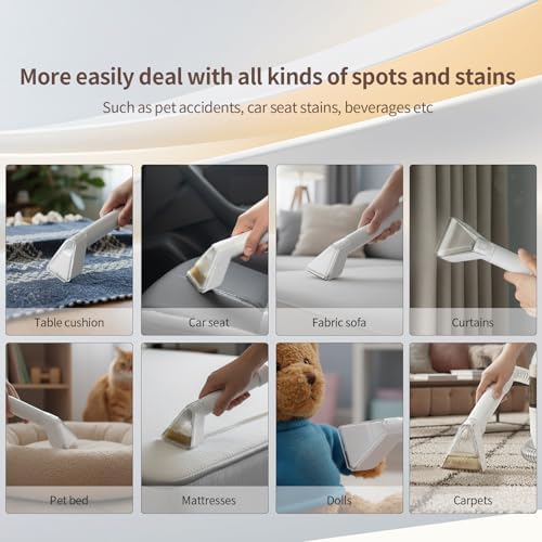 PUREBEAR 18Kpa Portable HandHeld Carpet Cleaner Machine - Image 5