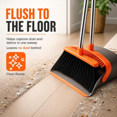 Broom and Dustpan Set, Upgraded Broom - Image 5