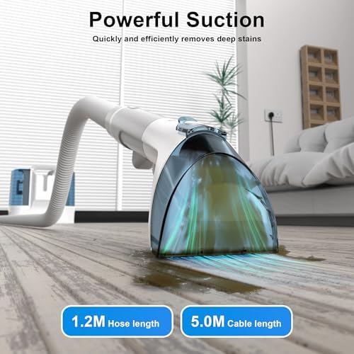 Carpet Cleaner Machine Upholstery - 450W Shampooer Couch Cleaning Portable - Image 3