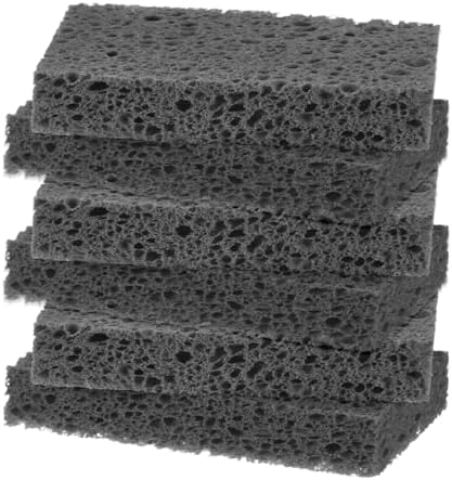 M METERXITY 6-Pack Kitchen Sponges, Condense Eco Cellulose Non-Scratch Scrub by MMETERXITY