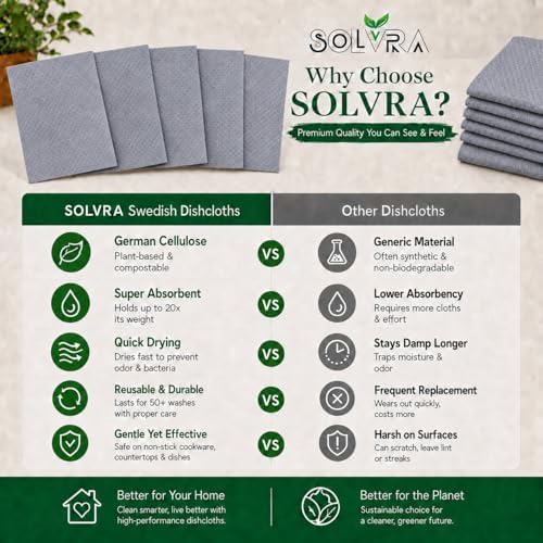 10 Pcs Grey Color Swedish Dishcloths - Image 7