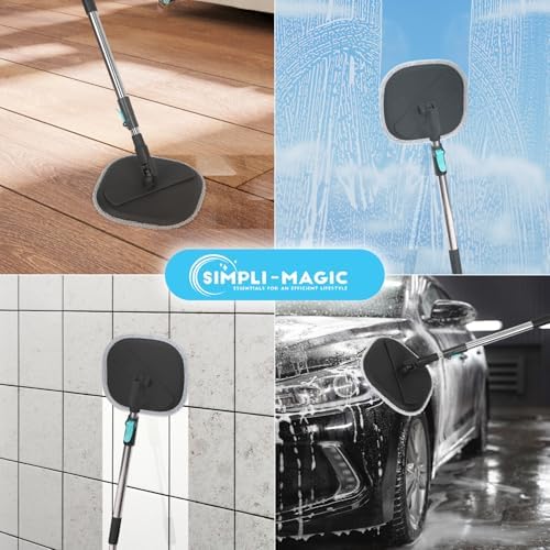 Simpli-Magic 360° Square Spin Mop and Bucket System – Dual Compartment - Image 6