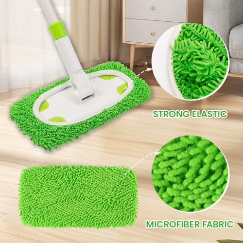 Sweeper Mop System with 3 Reusable Microfiber Mop Pads - Image 4