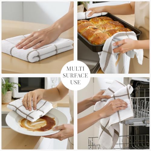 Homaxy Terry Stripe Kitchen Towels 18"x28", 6 Pack - Image 5