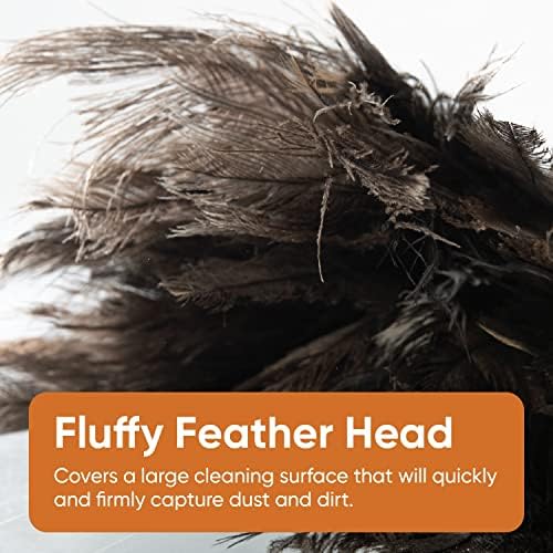 Superio Ostrich Feather Duster Fluffy Dust Remover, - Image 6