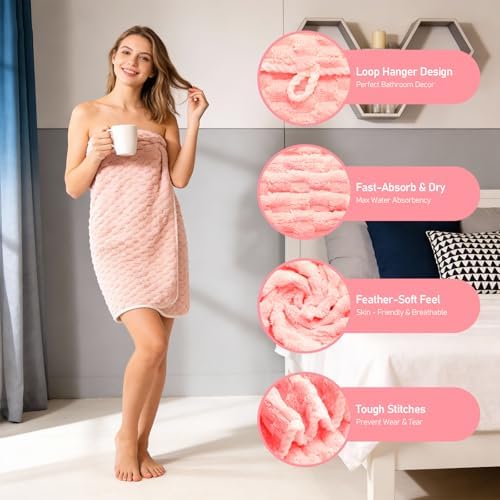 Microfiber Bath Towels, Extra Large Towels Set, 27.5" x 55" - Image 5