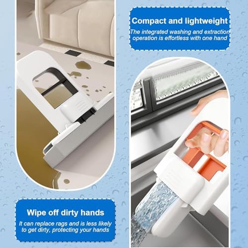 2026 Foldable Water Absorbing Desktop Sponge Mop, Mini Compact Scrubber Pad - Image 3