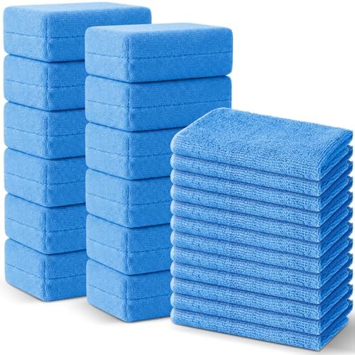 HunnmingRe 24 Pcs Microfiber Applicator Pad Kit Include Non Scratch Car Wash by HunnmingRe