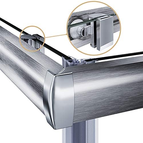 ELEGANT Corner Shower Enclosure 34'' D. x 34'' W. x 72'' H., Double Sliding - Image 3
