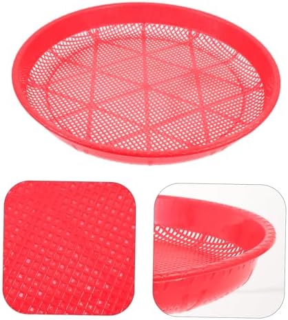 Ciieeo 2pcs Plastic Screen Mesh Dustpan Drying Dustpan Grains Plastic Sieve - Image 5