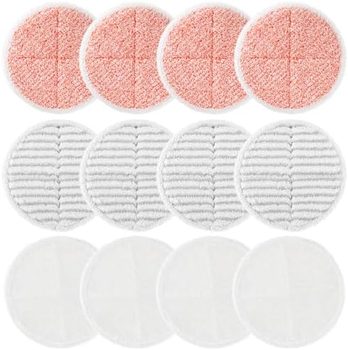 12 Pack Mop Pads Replacement for Bissell Spinwave 2124 Hard Floor Spin Mop by Zeekech