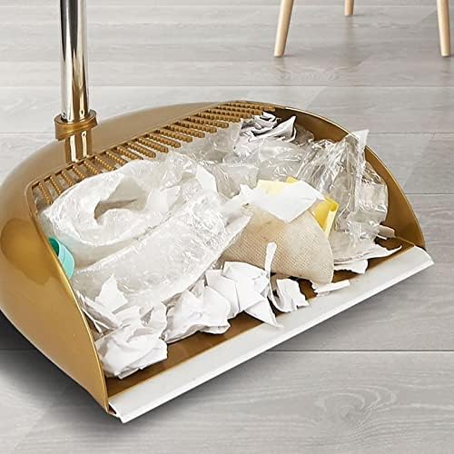 Upgrade Long Handle Broom with Stand Up Dustpan Combo Set - Image 3