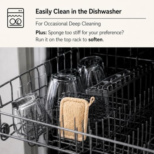Purle Natural Kitchen Sponges, Eco-Friendly, Compostable Dish Sponges, Loofah & - Image 6
