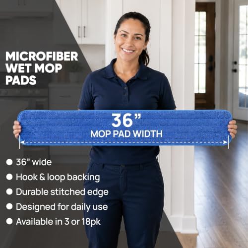Microfiber Wholesale 36 inch Microfiber Mop Pads - Image 3