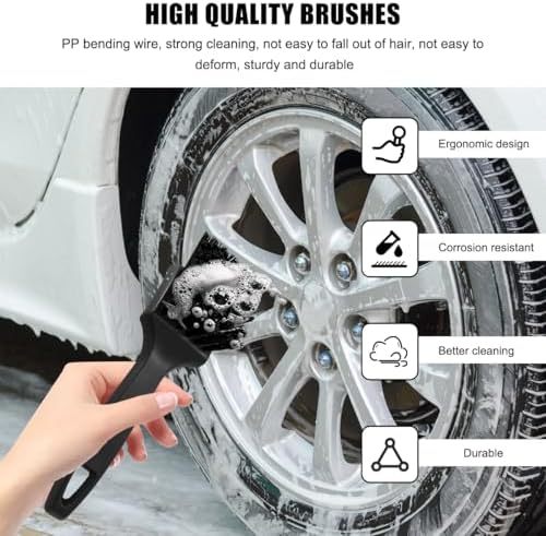 Car Carpet Cleaning Brush, 8.5-Inch Tire Cleaner Scrub Brushes - Image 5