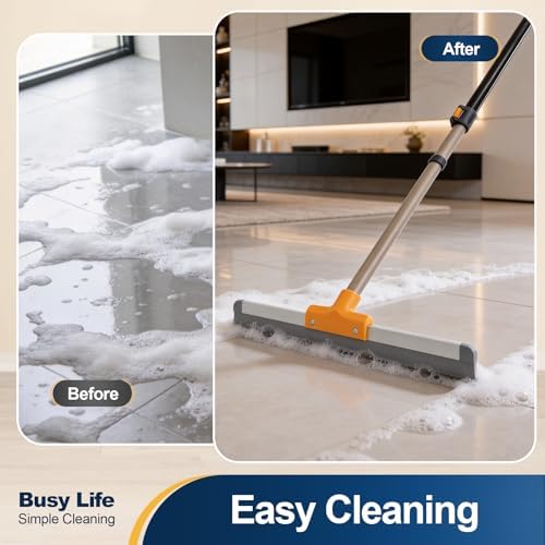 Yocada Rubber Floor Squeegee TPR Blade Scrubber Broom Shower Squeegee - Image 3