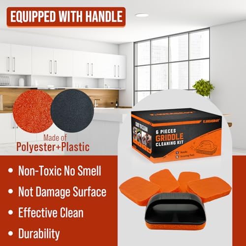 Griddle Cleaning Kit for Blackstone, Non-Scratch Scouring Pads for Kitchen - Image 4