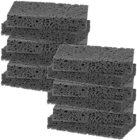 M METERXITY 12-Pack Kitchen Sponges, Condense Eco Cellulose Non-Scratch Scrub by MMETERXITY