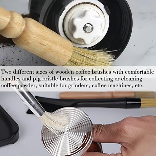 6-Piece Coffee Brush Professional Coffee Grinder Cleaning Brush Set, Dust - Image 3