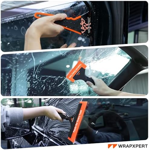 WRAPXPERT Window Tint Tools Kit, 3-Step Professional Window Tint Squeegee Set - Image 2