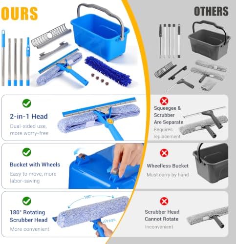 Window Cleaning Kit with Bucket - Image 2