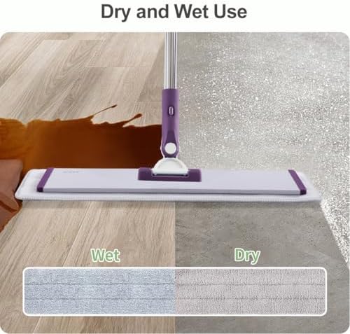 CQT 18" Commercial Flat Microfiber Floor Mop Cleaning System - Image 4