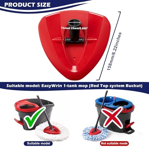 Spin Mop Replacement Base for O-Ceda EasyWring 1 Tank System Replace Head - Image 2