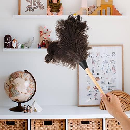 Hemoton Duster Natural Ostrich Duster Fluffy - Image 2