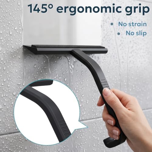 FZF Shower Squeegee for Glass Doors Window Bathroom Cleaning 10 Inch - Image 6