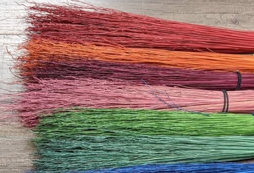 Broomcorn 16" 1/2 lb Bundles, Royal Blue Broom Corn, Broom Straw, Grass Hurl by Unknown