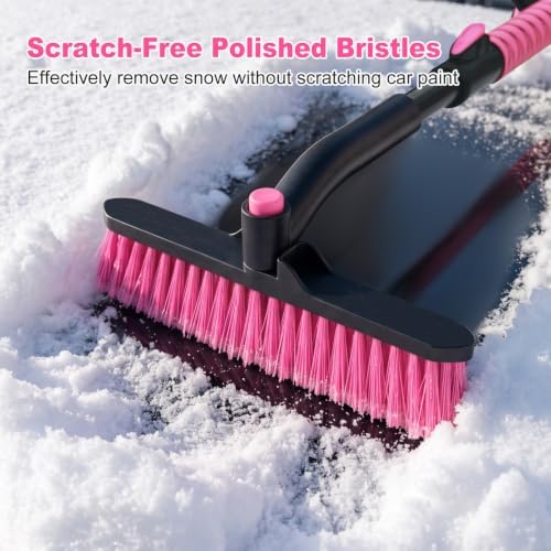 35 Inch Extendable Snow Brush for Car, Ice Scraper - Image 2