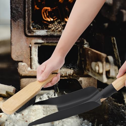 Fireplace Shovel & Brush Set, Large Ash Shovel & Brush - Image 7
