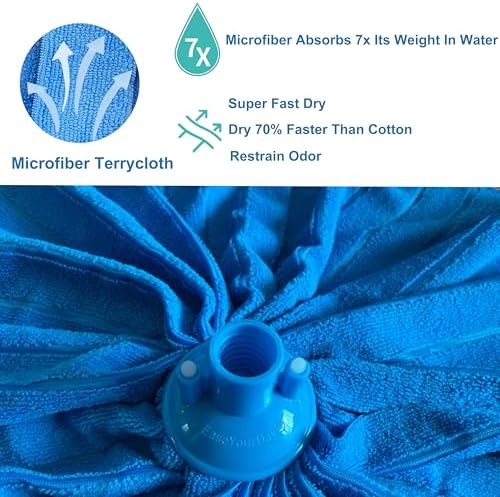 EaseYourDay Microfiber Cloth Mop, One Pole - Image 5