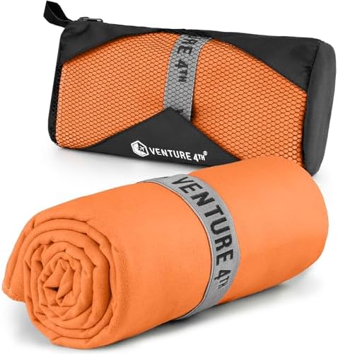 VENTURE 4TH Quick Dry Microfiber Towel by VENTURE4TH