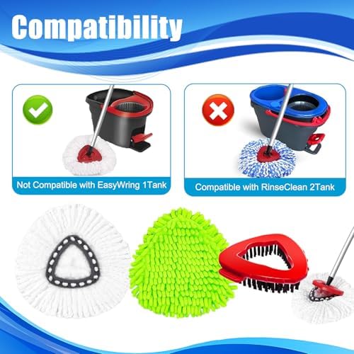 Mop Head Replacement for O Cedar, Spin Mop Replacement Head for Easywring 1 - Image 3