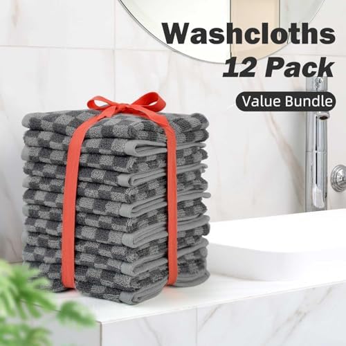 Super Soft Wash Cloths, 12 Pack Washcloths Facecloth - Image 4