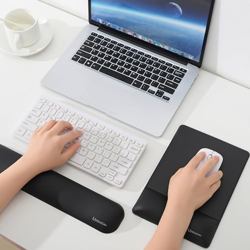 UnivoColors Design-Wave Set of Keyboad Wrist Rest & Mouce Pad, Artificial - Image 4