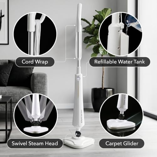 OVENTE Electric Steam Mop Cleaner, 350ml Water Tank - Image 3