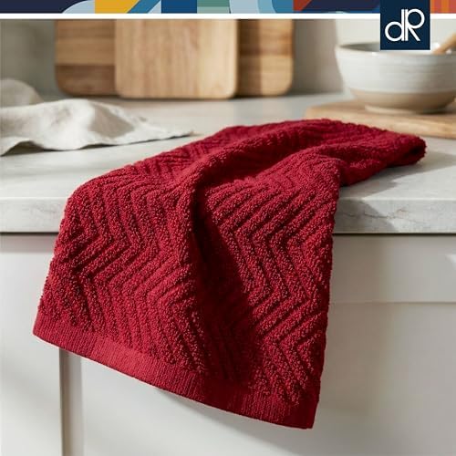 DecorRack 100% Cotton Kitchen Towels 15x25 in, Rustic Set - Image 3